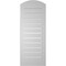 Ekena Millwork Arch Top Surface Mount PVC Gable Vent: Non-Functional, w/2"W x 1-1/2"P Brickmould Frame, 14"W x 34"H GVPAR14X3402SN - alternate 2